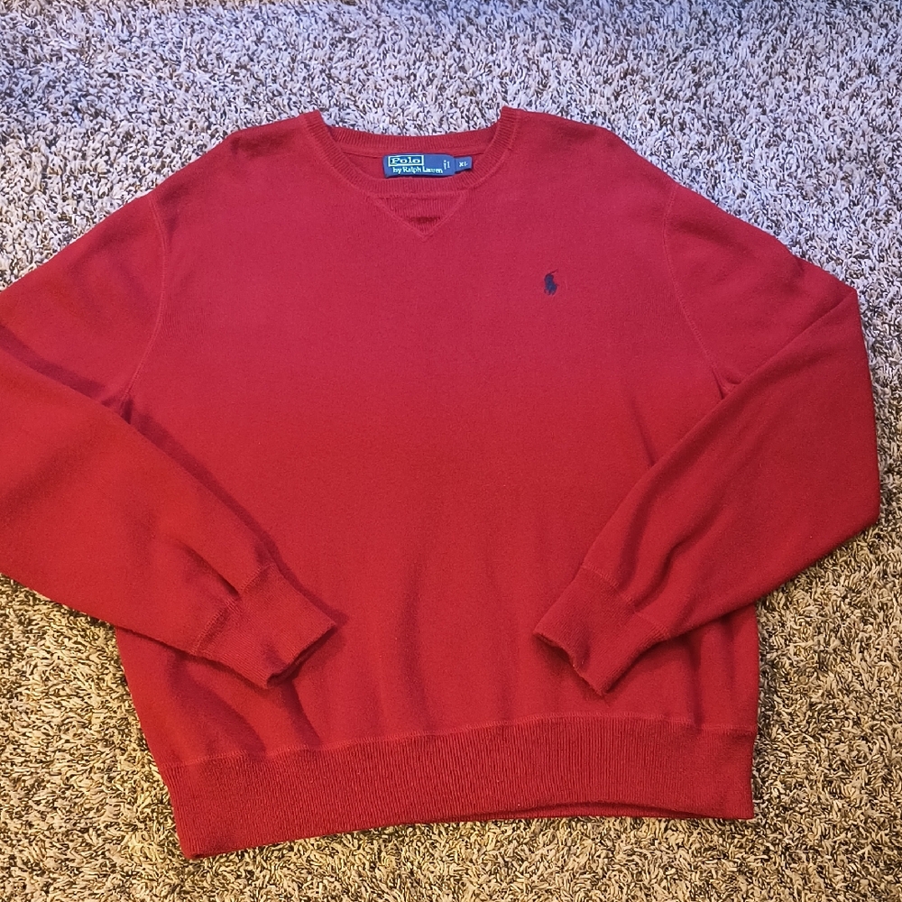 Polo by Ralph Lauren Men's Red Sweater
